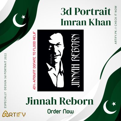 artify.pk artify Artify Wedding Imaran khan 3d portrait Jinnah Reborn Hope khan Survivor of nation
